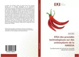 Effet des procedes technologisues sur des antioxydants de la HARISSA