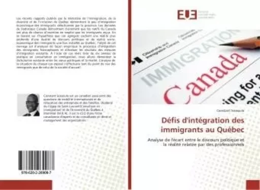 Défis d'intégration des immigrants au Québec - Constant Sossoulo - UNIV EUROPEENNE