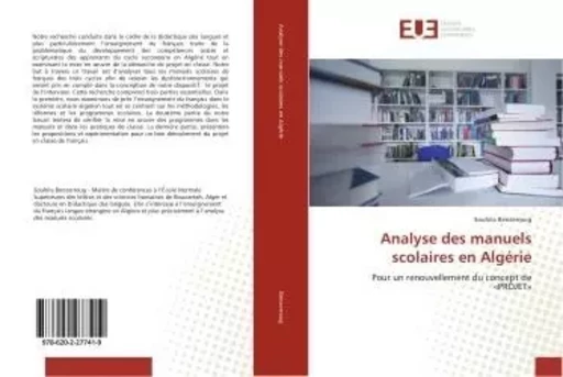 Analyse des manuels scolaires en Algérie - Souhila Benzerroug - UNIV EUROPEENNE