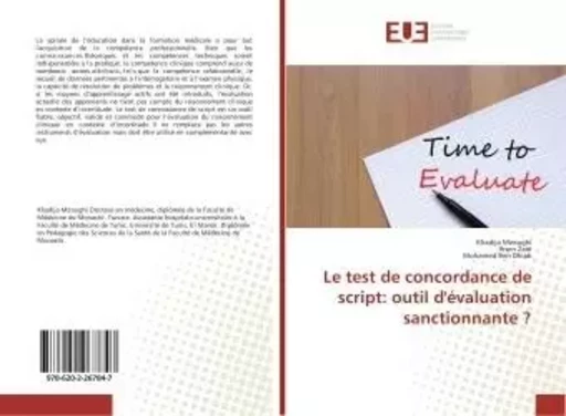 Le test de concordance de script: outil d'évaluation sanctionnante ? - Khadija Mzoughi - UNIV EUROPEENNE