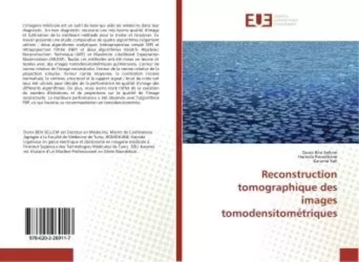 Reconstruction tomographique des images tomodensitometriques - Dorra Sellem, - UNIV EUROPEENNE