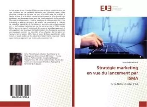 Stratégie marketing en vue du lancement par ISMA - Simo Pokam Raoul - UNIV EUROPEENNE