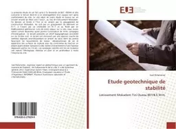 Etude geotechnique de stabilité