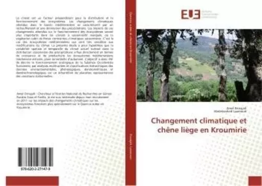 Changement climatique et chêne liège en Kroumirie - Amel Ennajah - UNIV EUROPEENNE