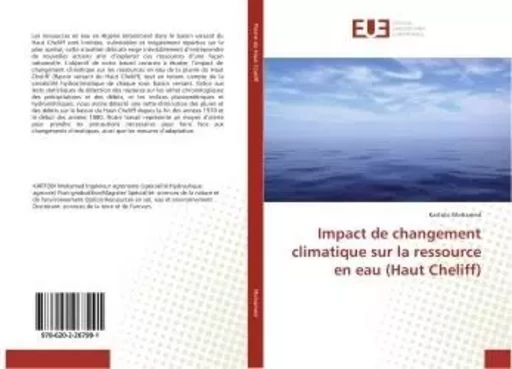 Impact de changement climatique sur la ressource en eau (Haut Cheliff) - Mohamed Kartobi - UNIV EUROPEENNE