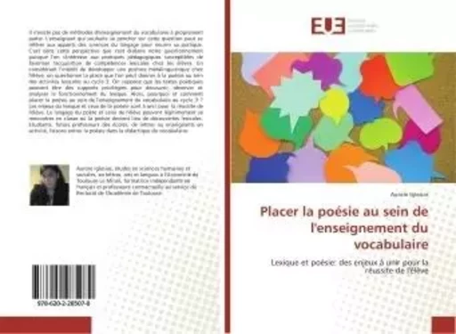 Placer la poesie au sein de l'enseignement du vocabulaire - Aurore Iglesias - UNIV EUROPEENNE