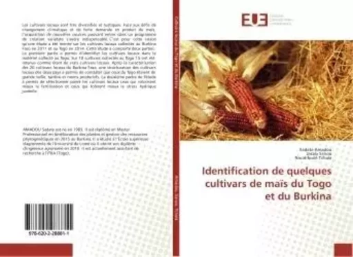 Identification de quelques cultivars de maïs du Togo et du Burkina - Sadate Amadou - UNIV EUROPEENNE