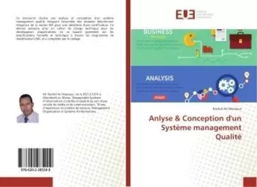 Anlyse & Conception d'un Système management Qualité - Rachid Ait Mansour - UNIV EUROPEENNE