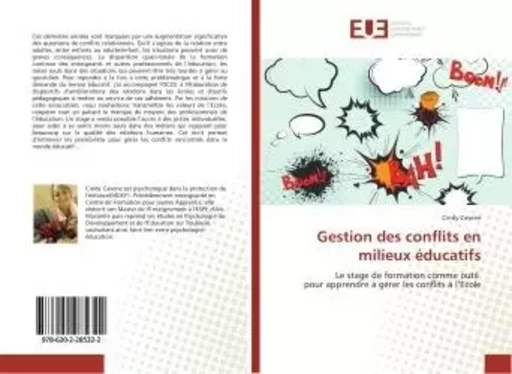 Gestion des conflits en milieux éducatifs - Cindy Cavene - UNIV EUROPEENNE