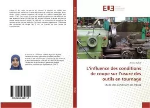 L'influence des conditions de coupe sur l'usure des outils en tournage - Amina Barkat - UNIV EUROPEENNE