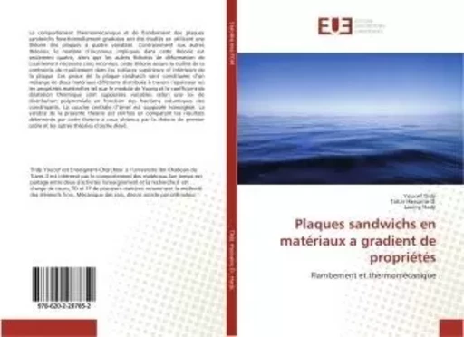 Plaques sandwichs en materiaux a gradient de proprietes - Youcef Tlidji, - UNIV EUROPEENNE