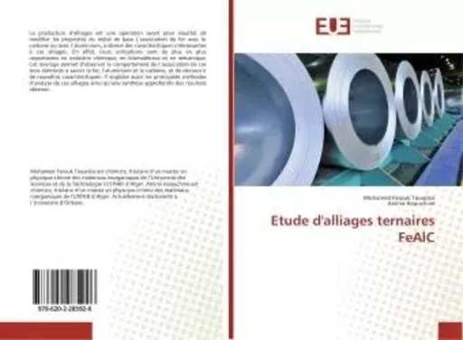 Etude d'alliages ternaires FeAlC - Mohamed Farouk Touaibia - UNIV EUROPEENNE