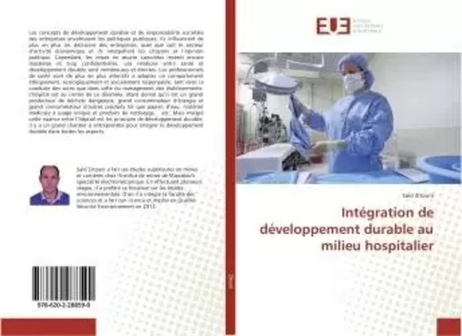 Intégration de développement durable au milieu hospitalier - Said Zitouni - UNIV EUROPEENNE