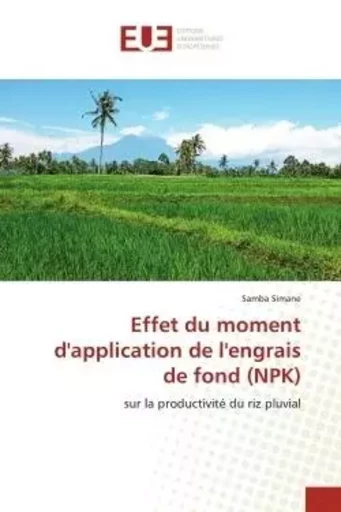 Effet du moment d'application de l'engrais de fond (NPK) - Samba Simane - UNIV EUROPEENNE