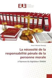 La nécessité de la responsabilité pénale de la personne morale