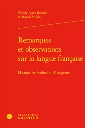 Remarques et observations sur la langue française