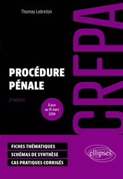 Procédure pénale - CRFPA 2024