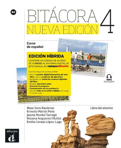 Bitácora 4 Nueva edición - Livre de l'élève - Éd. hybride -  Collectif - DIFUSION