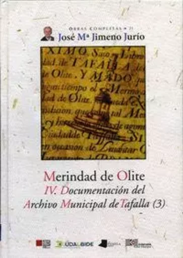 MERINDAD DE OLITE - IV.DOC.DEL ARCHIVO MUNICIPAL DE TAFALLA 3 -  JIMENO JURIO, JOSE M - PAMIELA