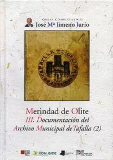 MERINDAD DE OLITE - III.DOCUMENTACION DEL ARCHIVO MUNICIPAL TAFALLA2 -  JIMENO JURIO, JOSE M - PAMIELA