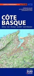 COTE BASQUE. AINHOA-SARE-HENDAYE, JAIZKIBEL-SAINT SEBASTIAN - CARTES PYRENEENNES