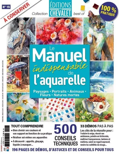 Editions du Chevalet 15 : Aquarelle - Août 2024 -  - DIVERTI EDITION