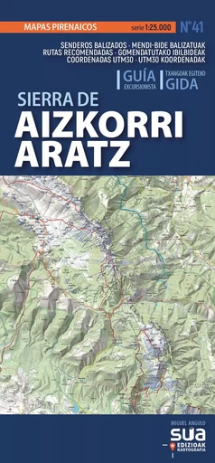 SIERRA DE AIZKORRI-ARATZ - MAPAS PIRENAICOS -  ANGULO, MIGUEL - SUA