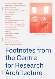 Footnotes from the Centre for Research Architecture