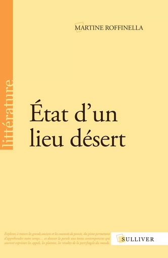 Etat D'Un Lieu Desert -  ROFFINELLA Martine - SULLIVER