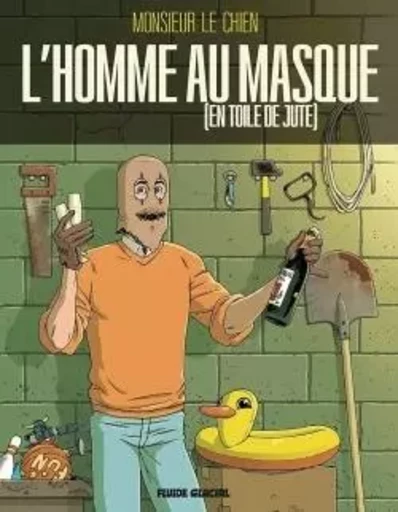 L'Homme au masque [en toile de jute] -  Monsieur le chien - FLUIDE GLACIAL