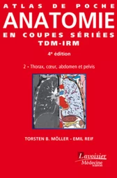 Atlas de poche Anatomie en coupes sériées TDM-IRM - Vol. 2 : Thorax, coeur, abdomen et pelvis (4° Éd.)