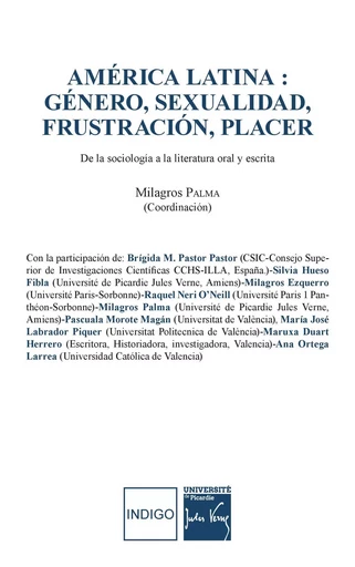 América Latina : généro, sexualidad, frustración, placer - Milagros Palma - Indigo - Côté femmes