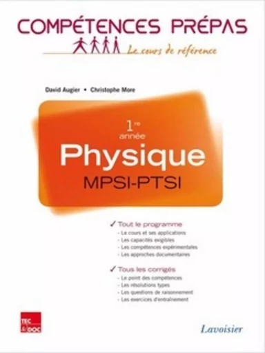 Physique 1re année MPSI-PTSI - Pierre GRÉCIAS, Christophe MORE, David AUGIER - TEC ET DOC