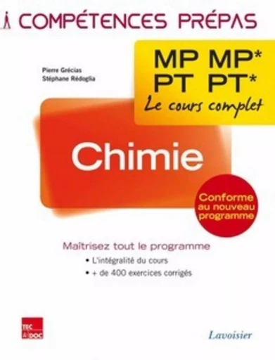 Chimie 2e année MP MP* - PT PT* - Stéphane RÉDOGLIA, Pierre GRÉCIAS - TEC ET DOC