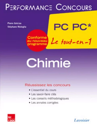 Chimie 2e année PC PC* - Vincent TEJEDOR, Stéphane RÉDOGLIA, Pierre GRÉCIAS - TEC ET DOC