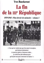 La fin de la iiie reepublique