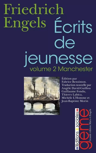 Ecrits de jeunesse T02 - Friedrich Engels - SOCIALES