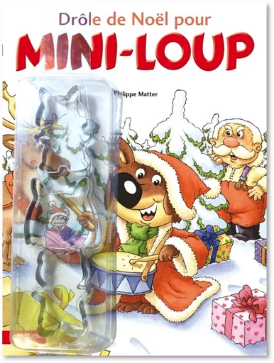 Drôle de Noël avec Mini-Loup + 3 emporte-pièces - Philippe Matter - HACHETTE ENFANT