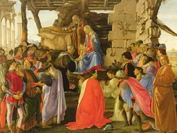 calendrier de l avent l adoration des mages - botticelli