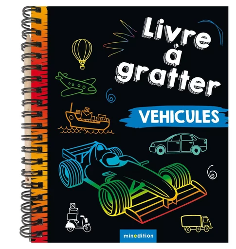 Mini-livre à gratter - Véhicules - Jennifer WILDERICH-LANG - MINEDITION