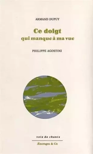 Ce doigt qui manque à ma vue -  - AENCRAGES ET CO