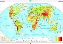 MAPA MURALA - MAPAMUNDI FISIKO POLITIKOA 130X91