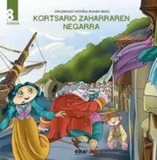 ILUSTRAZIOA - KORTSARIO ZAHARRAREN NEGARRA -  ARISTI URTUZAGA, PAK - ELKAR