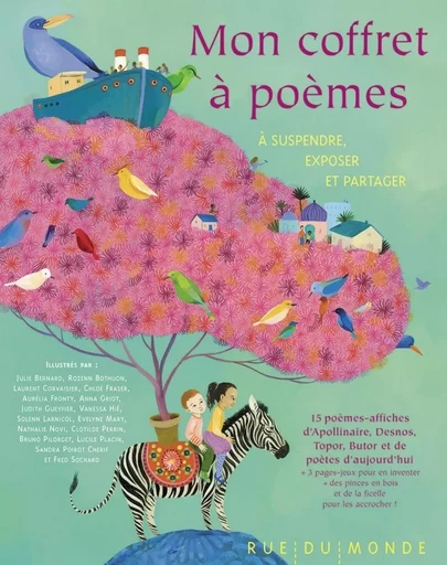 MON COFFRET A POEMES - A SUSPENDRE, EXPOSER ET PARTAGER -  Collectif - RUE DU MONDE