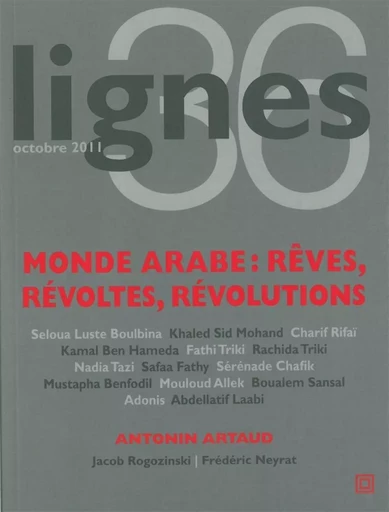 Revue Lignes N°36 -  Collectif - Nouvelles Éditions Lignes