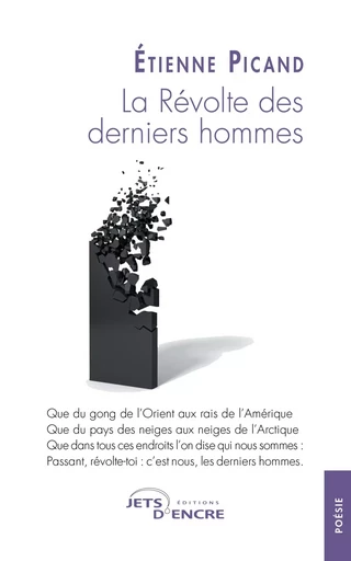 La Révolte des derniers hommes - Étienne Picand - JETS ENCRE