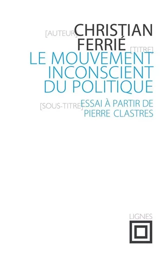 Le Mouvement inconscient du politique - Christian Ferrie - Nouvelles Éditions Lignes