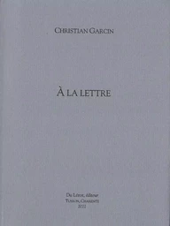 A LA LETTRE