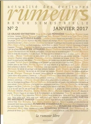 Revue Rumeurs N°2 Janvier 2017