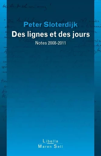 Les lignes et les jours - P Sloterdijk - BUCHET CHASTEL